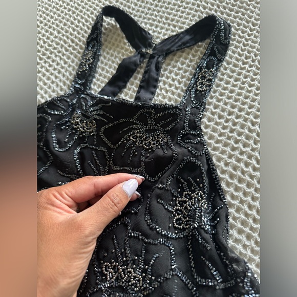 Parker Black Sequin Gown - Picture 9 of 11